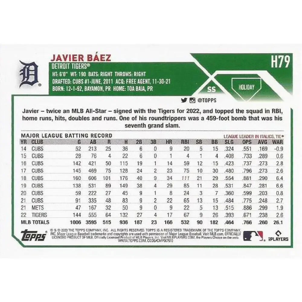 Topps 2023 holiday